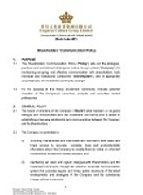 Shareholders’ Communication Policy